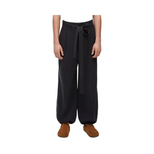Trousers in silk blend