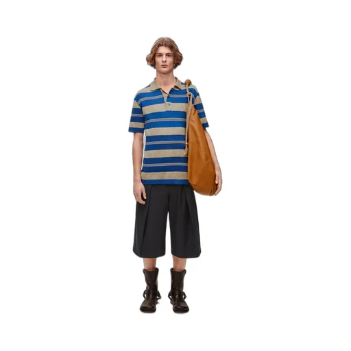Polo sweater in silk