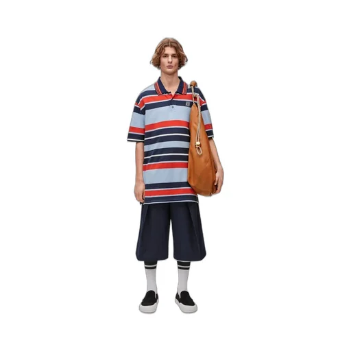 Pleated shorts in denim