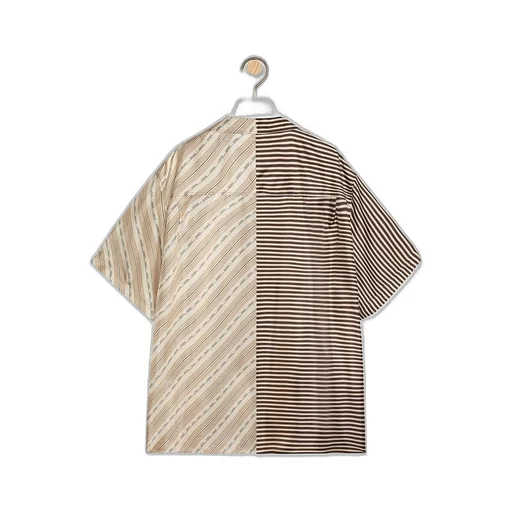 Short sleeve shirt in silk