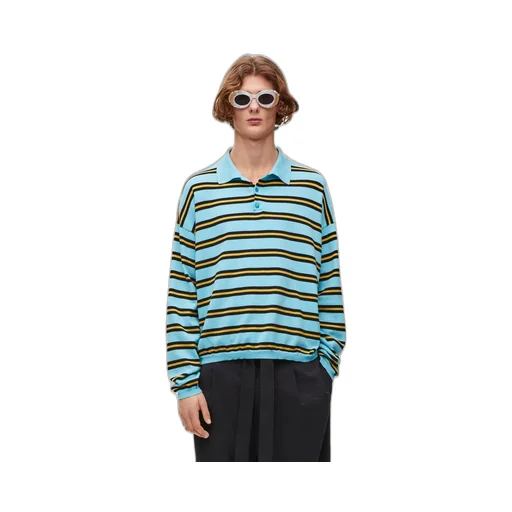 Polo sweater in cotton