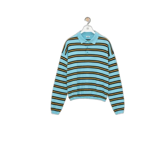 Polo sweater in cotton