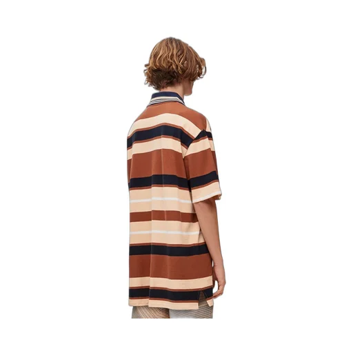 Oversized fit Polo in cotton and linen
