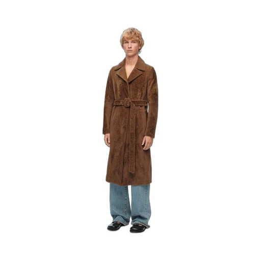 Coat in shearling