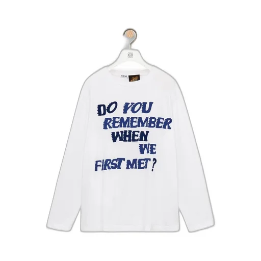 Long sleeve T-shirt in cotton