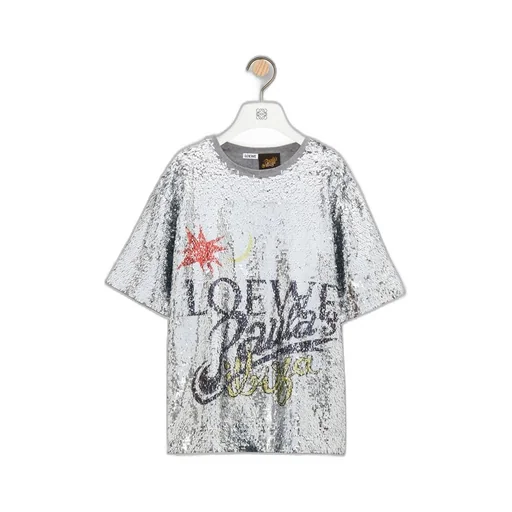 Loose fit T-shirt in sequins