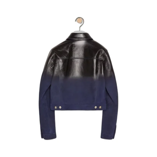 Trucker jacket in nappa lambskin