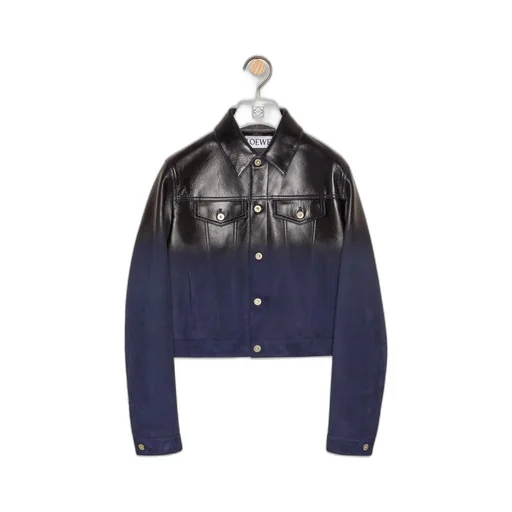 Trucker jacket in nappa lambskin