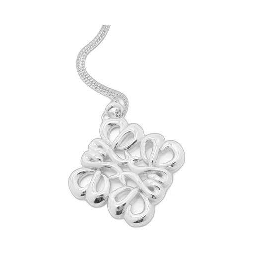 Large pendant necklace in sterling silver