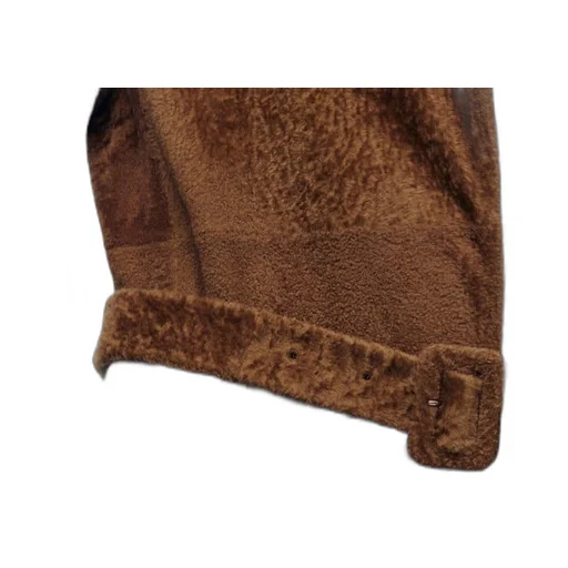 Coat in shearling