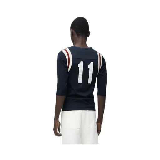 Slim fit T-shirt in cotton and viscose