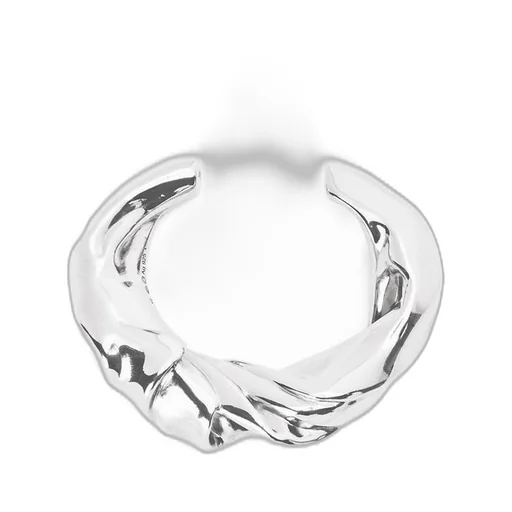 Medium nappa twist cuff in sterling silver