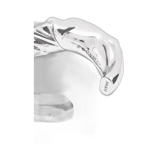 Medium nappa twist cuff in sterling silver