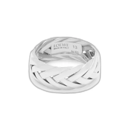Braided ring in sterling silver