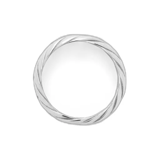 Braided ring in sterling silver