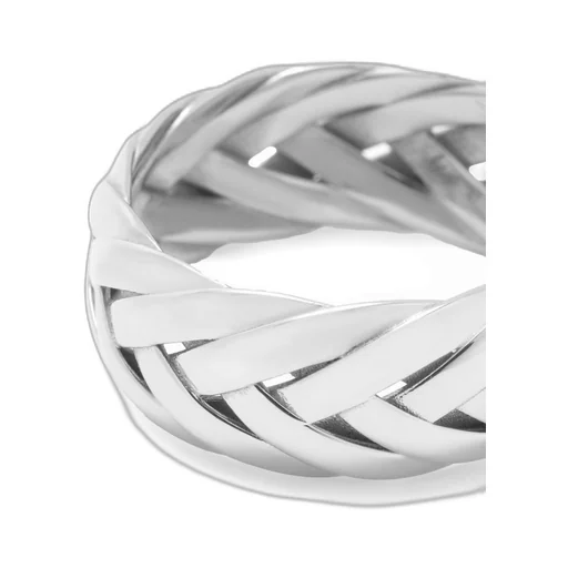 Braided ring in sterling silver