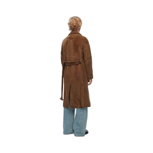 Coat in shearling