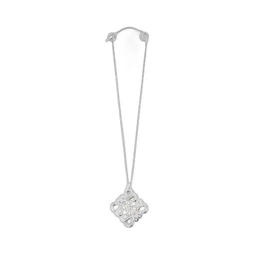 Large pendant necklace in sterling silver