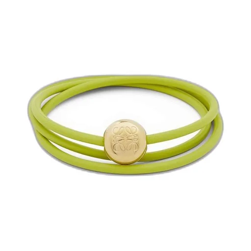 Pebble bracelet in calfskin and brass