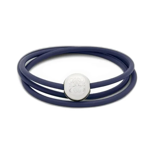 Pebble bracelet in calfskin and brass