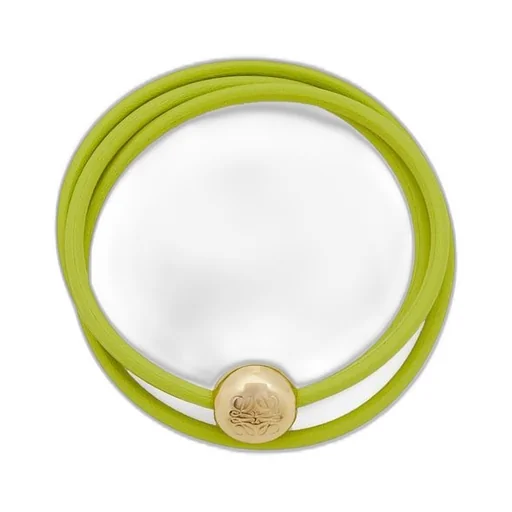 Pebble bracelet in calfskin and brass