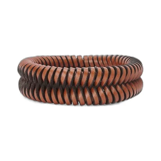 Interlock bangle in classic calfskin