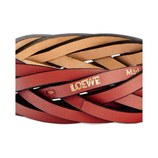 Braided bangle in classic calfskin
