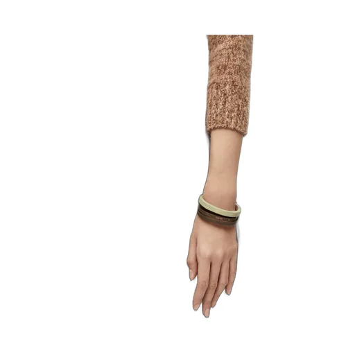 Double bangle set in classic calfskin