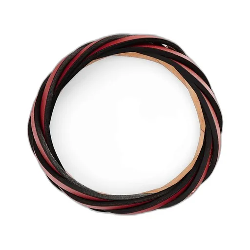 Braided bangle in classic calfskin