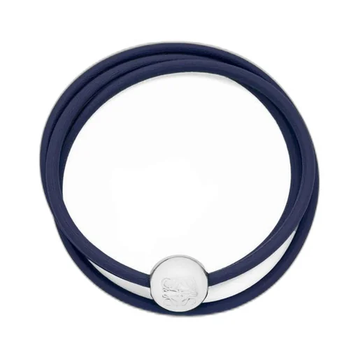 Pebble bracelet in calfskin and brass