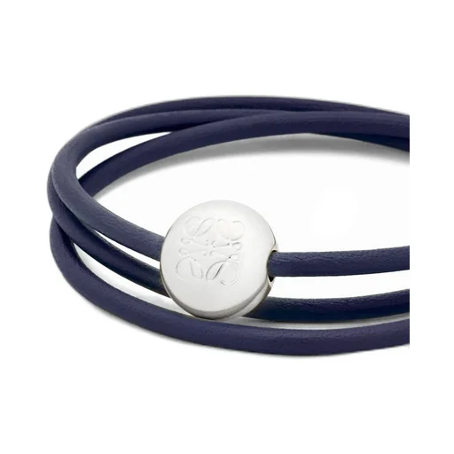 Pebble bracelet in calfskin and brass