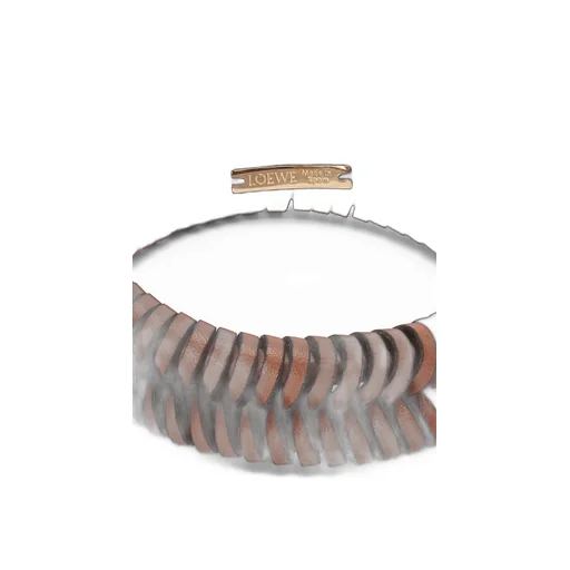 Interlock bangle in classic calfskin