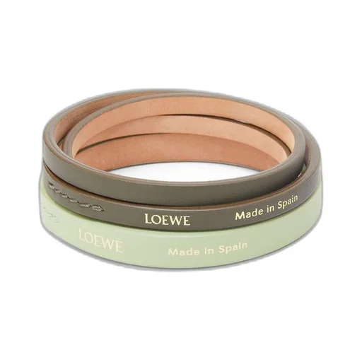 Double bangle set in classic calfskin