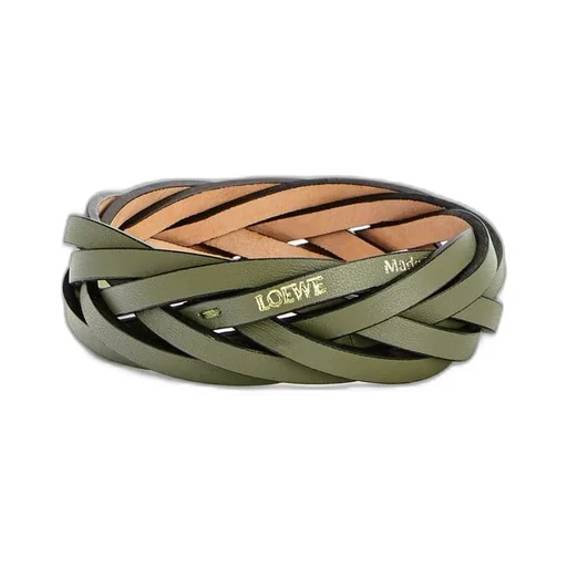 Braided bangle in classic calfskin