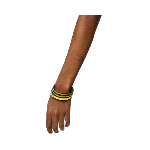 Double bangle set in classic calfskin