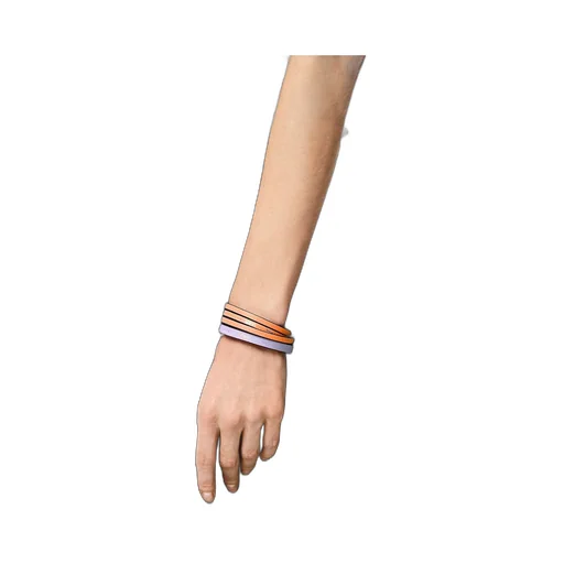 Double bangle set in classic calfskin