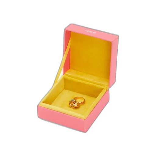 Donut link ring in sterling silver