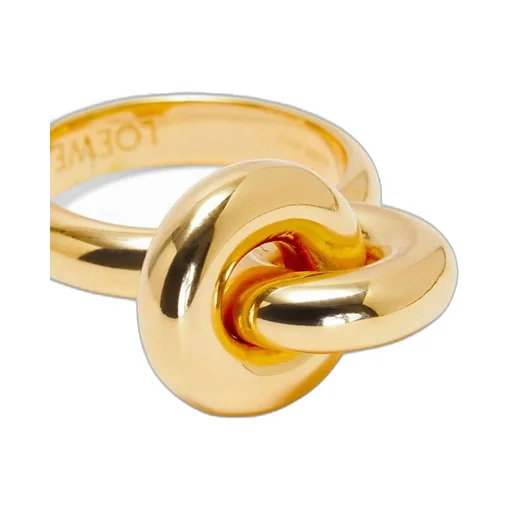 Donut link ring in sterling silver