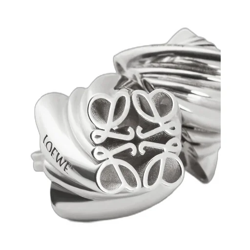 Twisted Anagram stud earrings in sterling silver