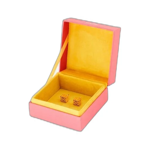 Anagram stud earrings in sterling silver