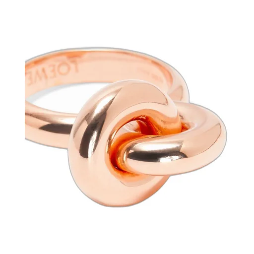 Donut link ring in sterling silver