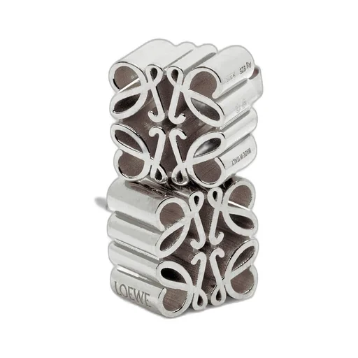 Anagram stud earrings in sterling silver