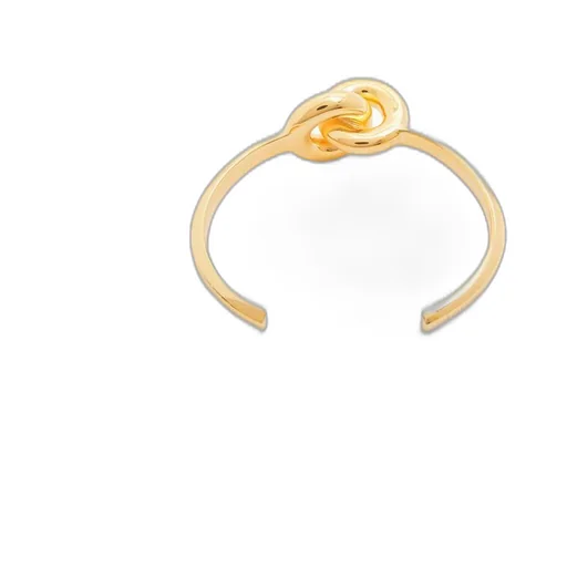 Donut link cuff in sterling silver