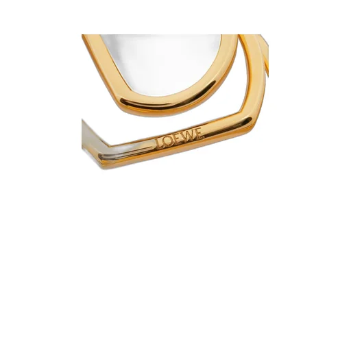 Stacked hoop earrings in sterling silver