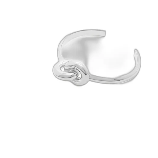 Donut link cuff in sterling silver