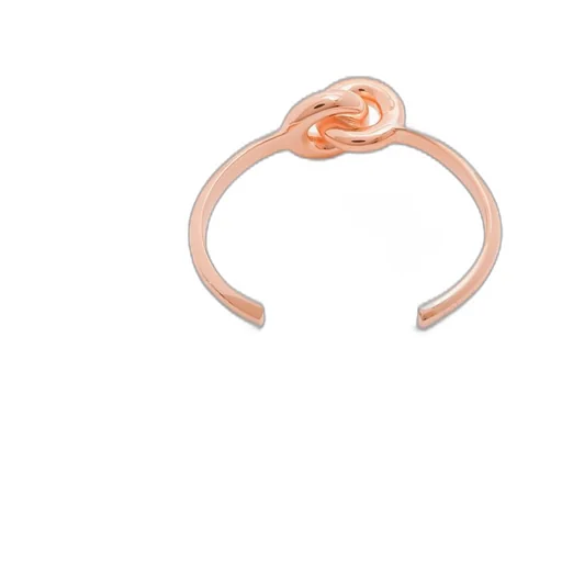 Donut link cuff in sterling silver