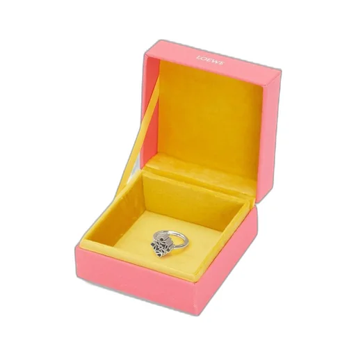 Single Anagram ring in sterling silver