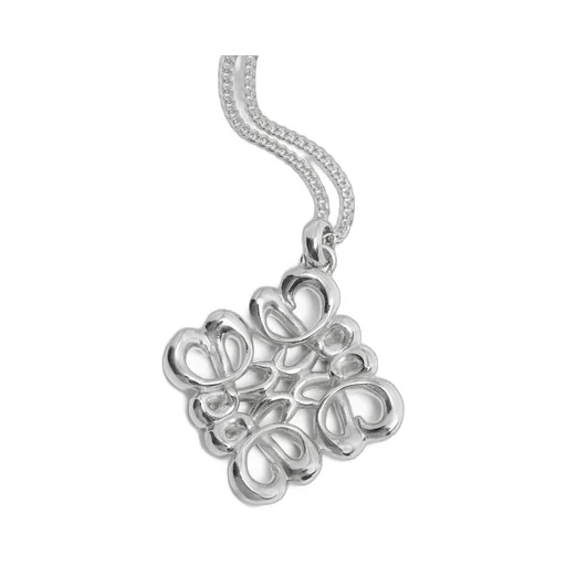 Small pendant necklace in sterling silver