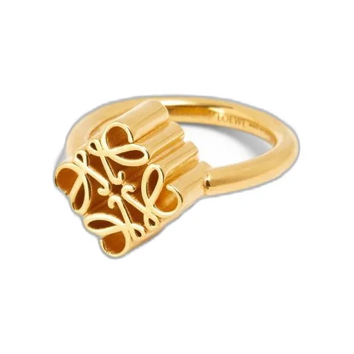Single Anagram ring in sterling silver