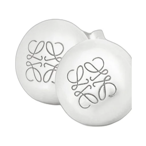 Anagram Pebble stud earrings in sterling silver